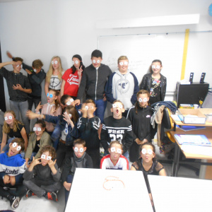 DSCN1914 - Chaque élève de la classe a eu son masque !